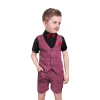 Nwada Conjunto de roupa de Páscoa para bebês meninos, roupa de bebê, camisa xadrez, gravata borboleta, conjunto de calças com suspensório para crianças Ternos de casamento para meninos - comprar online