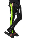 Calça de corrida masculina listrada skinny fit stretch calça elástica jogger academia treino na internet