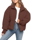 Gihuo Jaqueta feminina acolchoada curta curta curta de inverno - comprar online