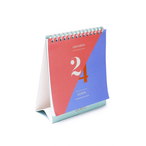 Calendário de Mesa 2024 13x15 Pastel Block Sport