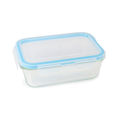 Pote Marmita de Vidro Borossilicato 850 ml Azul
