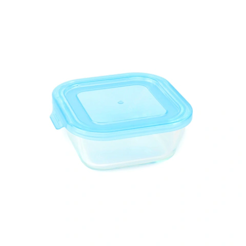 Pote Marmita de Vidro Borossilicato 520 ml Azul