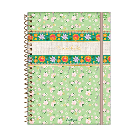 Agenda 2024 Planner Frida Kahlo Floral Verde
