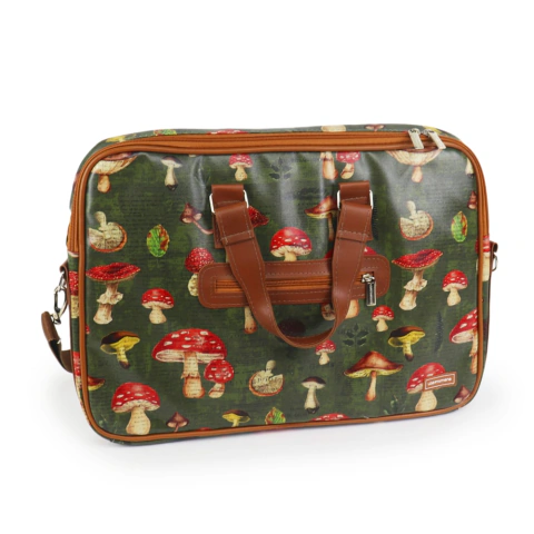 Case para Notebook 15,6" Cogumelos Botanic Verde