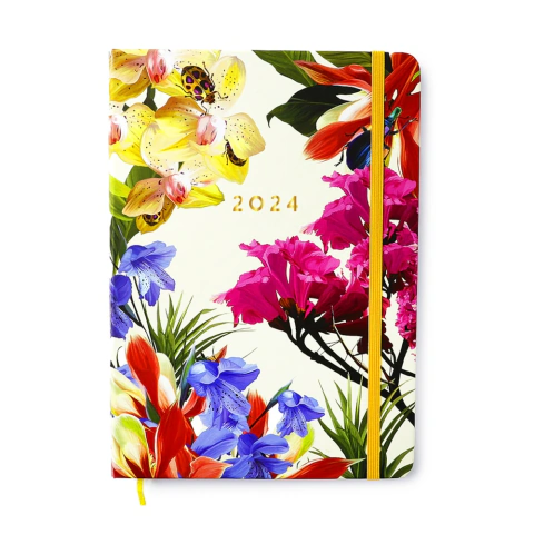 Agenda 2024 Planner Semanal Planejamento Jóia Natural Insecta Dia Grande