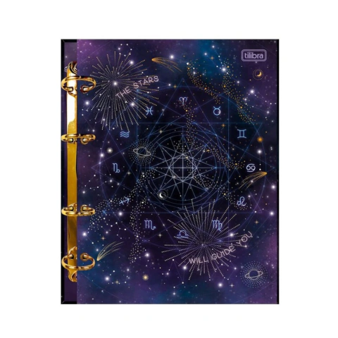 Fichário Argolado Colegial Magic Astral