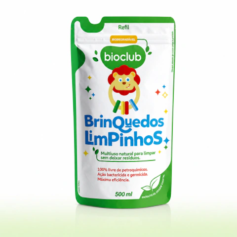 REFIL Detergente para Limpeza de Brinquedos Natural - Brinquedos Limpinhos Bioclub® 500ml