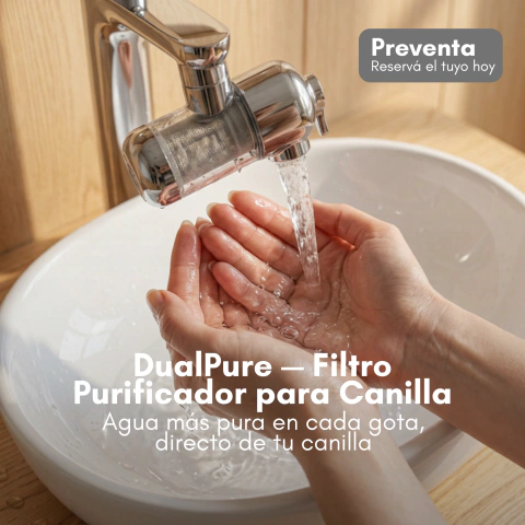 DualPure - Filtro Purificador de Agua para Canilla