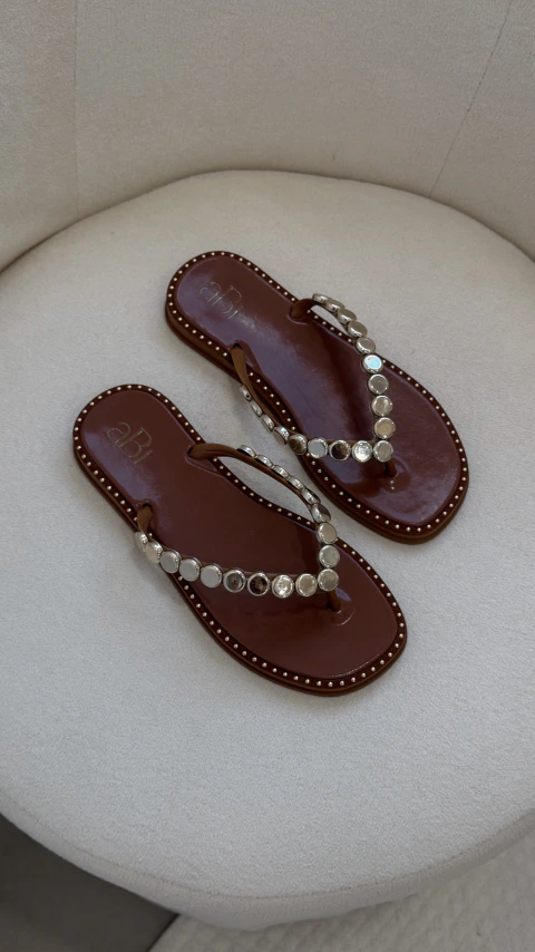 Chinelo Roma Caramelo