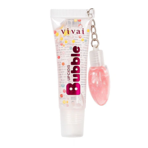 Lip Gloss Chaveiro 2 em 1 Bubble Vivai