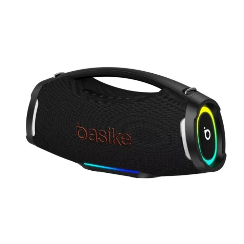 Caixa de Som Basike Ba RAD 439 300W Bluetooth Portátil Boombox 26000mAh IPX6 À Prova D`água RGB TWS