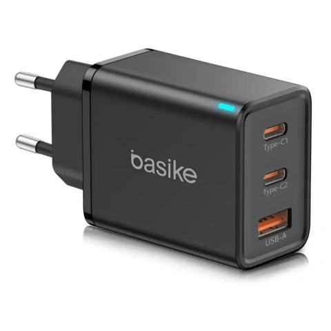 Carregador Basike Ba CAR 049 65W Potente Turbo Tipo C 2 e USB 1 Premium