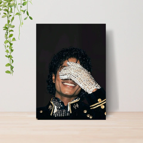 Quadro Decorativo Michael Jackson Musica A3 A4 A5 MDF 06
