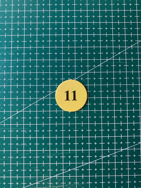 Ficha de Número 11 (R) - Catan