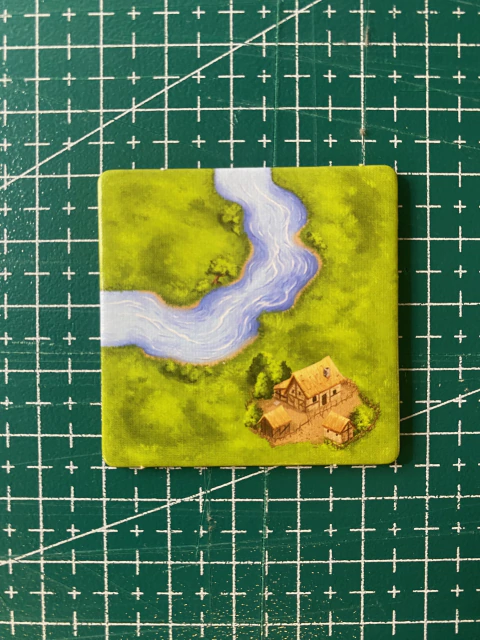 Loseta de Río - Curva con Granja - Carcassonne Ed. 2021