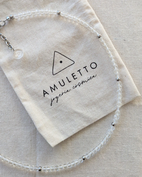 Collar de Piedras Naturales - Cuarzo Cristal