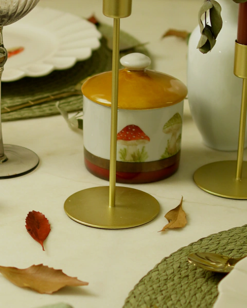 VELA AROMÁTICA COLEÇÃO "MUSHROOMS"
