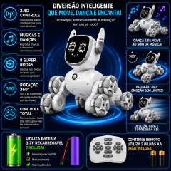 Robô Cão Interativo com Controle Remoto (BRANCO) na internet