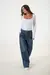 Wide Leg Tiro Alto Clásico Azul - comprar online