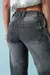 Jean Wide Leg Gris Cintura Recorte