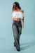 Jean Wide Leg Gris Cintura Recorte en internet