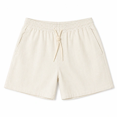 Shorts Linho Samba Chik Off White