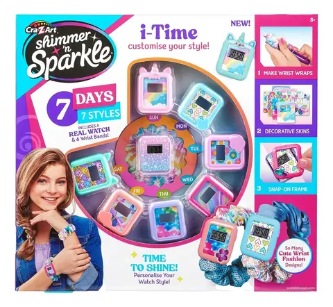 Reloj Personalizable Shimmer ’n Sparkle i-Time – 7 Estilos