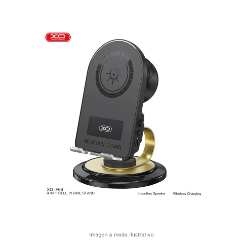 Soporte Celular/cargador XO-F69 para Mesa con Parlante y Car