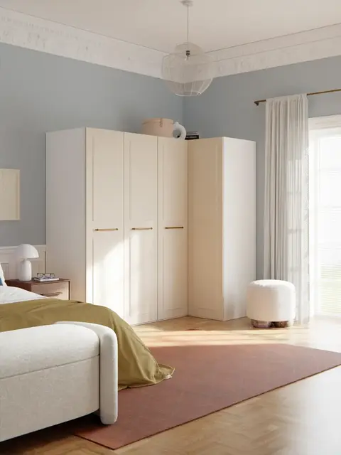 Charlotte Armario esquinero modular, An 215 cm, tamaños diferentes