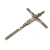 Crucifixo de Metal Aço Inox Dourado Parede Elegante 25 Cm na internet