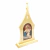 Santuário Mãe Rainha Grande com Vidro Madeira Natural 35 cm - comprar online