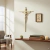 Crucifixo De Metal Aço Inox Dourado 19 cm - comprar online