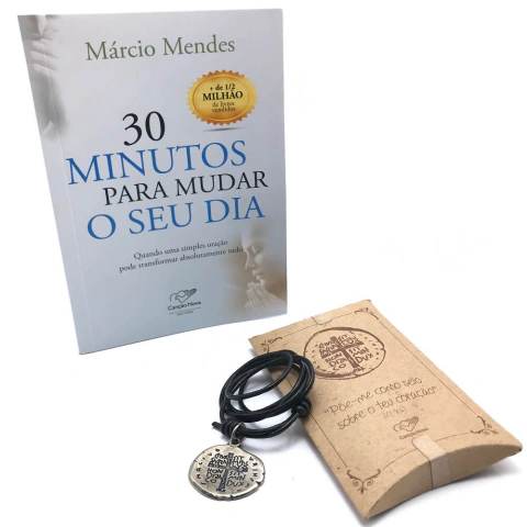 Kit Livro 30 minutos para mudar o seu dia e Medalha das Duas Cruzes - Márcio Mendes