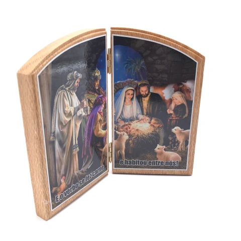 Adorno Oração de Mesa Natal Sagrada Familia Presépio