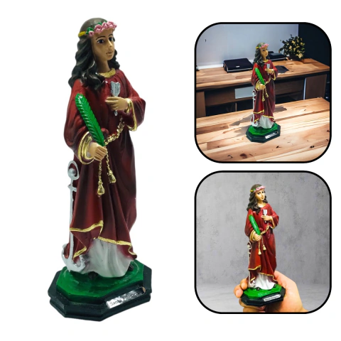 Imagem Santa Filomena Resina Nacional 20 cm