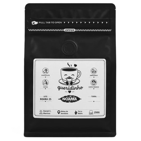 NOAMA Queridinho Café Especial Robusta Amazônico Torra Média Artesanal 250g