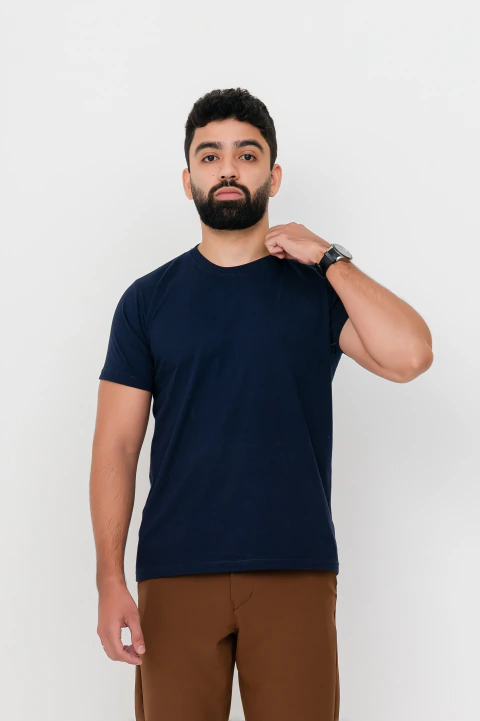 Blusa básica - Azul Marinho
