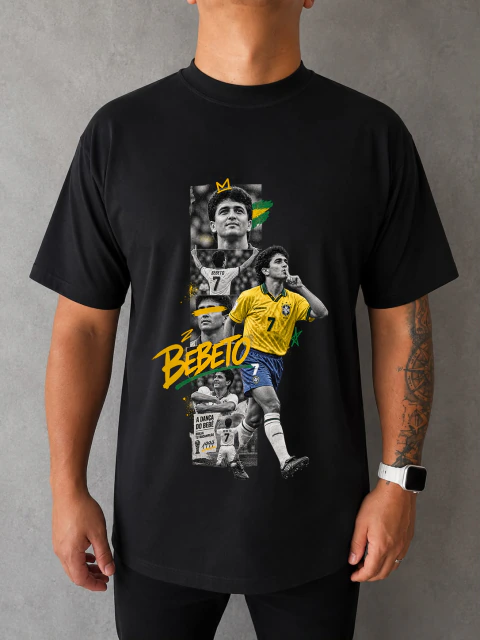 Camisa Oversized Lendas • Bebeto