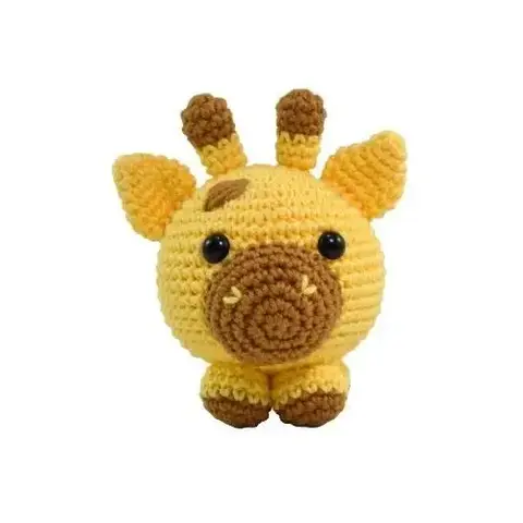 KIT AMIGURUMI - COLECAO BICHO BOLA GIRAFA MEL