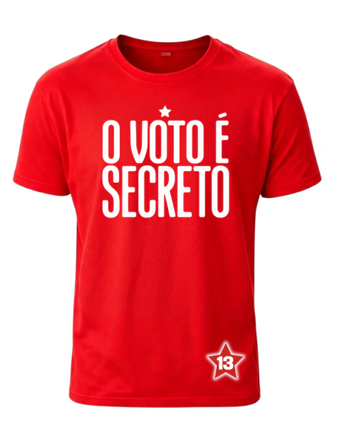 Camisa Lula O Voto É Secreto