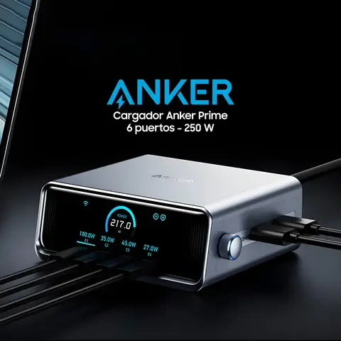 Cargador Anker Prime 250W | 6 puertos