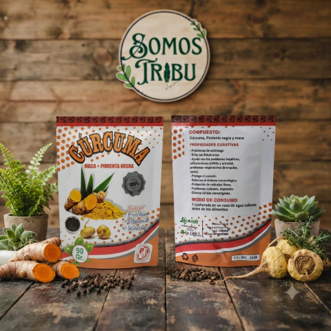 Cúrcuma con Maca y Pimienta Negra