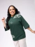 Camiseta Sou Luz Vest Faith Over Sight - Verde Escuro