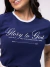 Camiseta Sou Luz Vest Glory to God - Azul Marinho - comprar online