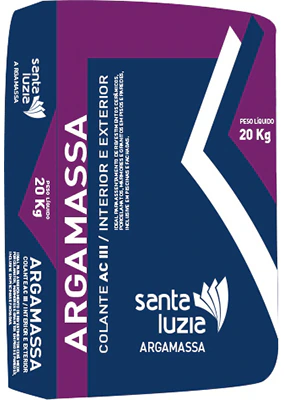 ARGAMASSA PORC E P/P INT/EXT SANTA LUZIA ULTRACOLA 20 KG