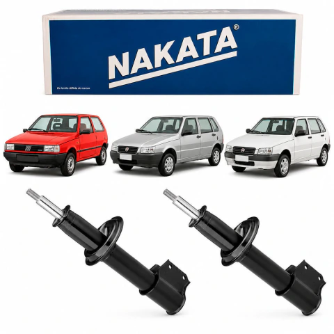 2 Amortecedor Fiat Uno Mille 88 a 2013 Dianteiro Nakata