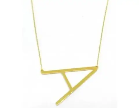 Corrente De Ouro 18k Com 40 Cm Com Letra ( a à z )