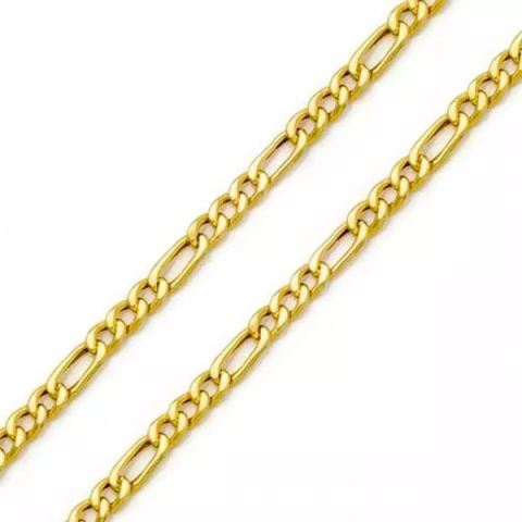 Corrente De Ouro 18k Groumet 3x1 De 2,5mm Com 60cm