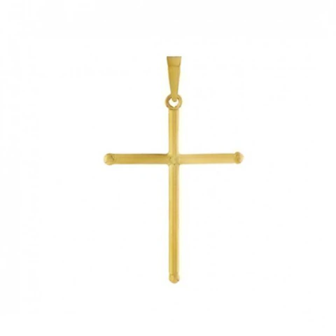 Pingente De Ouro 18k Cruz De 20mm