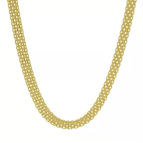 Corrente De Ouro 18k Bismarck De 3,0mm Com 45cm